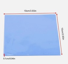 Thermal Conductive Silicone 100x100mm x 1mm For GPU CPU HeatSink Cooling Pad  picture