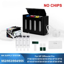 CISS Continuous Ink Supply System Without Chips For HP 7740 8210 8710 8720 8730 picture