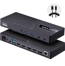 WAVLINK USB-C Dock 2/3/4 Monitors DisplayLink Docking Station w/Charging HDMI DP picture