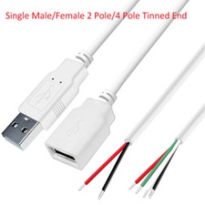 USB Single Male/Female Cable 4-/2-Pole USB Small Fan Power Cord Charging Cable picture