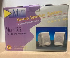MLI - 65 Computer Multimedia Speaker Set Hi-Fi sound monitor picture