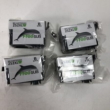 Freesub 252XL Black Ink Cartridges High Yield Lot Of Four Open Box New Sealed picture