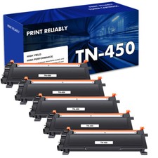 5x New Hi-Yield Toner For Brother TN450 TN-450 FAX-2840 2845 2940 MFC-7240 7360N picture