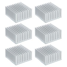 6 Pack Heatsink 40x40x20mm Aluminum Heat Sink with Thermal Blue Sticker White picture