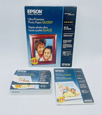 Epson Premium Glossy Inkjet Photo Paper 4x6 5x7 8.5x11 Open Box Assorted Lot picture