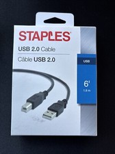 Staples, 7', Pro Series, USB 2.0 Cable, 7', Gold-Plated Connectors picture