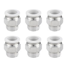 6Pcs Pneumatic Fitting 16mm Tube OD x 1/2