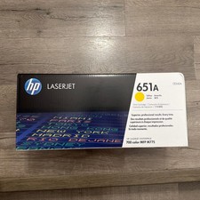 HP 651A CE342A Genuine LASERJET Yellow Toner Cartridge SEALED picture