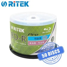 Ritek BD-R Pro 25GB 12x Blank Blu-ray Media 25 GB - 50 Discs picture
