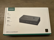 UGREEN 8K@60Hz HDMI KVM Switch 2 In 1 Out Display & 4 USB Between 2 PCs picture