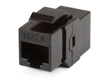 Lot of 10 Monoprice 7297 Cat6 Inline Coupler Type Keystone Jack - Black picture