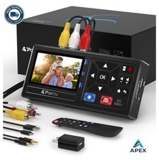 VHS to Digital Converter 1080P AV RCA S-Video USB SD Recorder VCR DVD Hi8 Mini picture