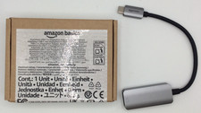 Amazon Basics USB-C to DisplayPort Adapter 4K@60Hz – Thunderbolt 3, Grey picture