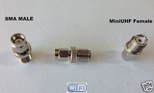 1 x SMA Male Plug to Mini-UHF Female Jack RF Coax Adapter Connector Converter US picture