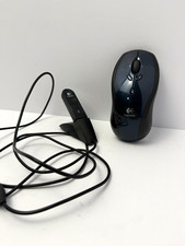 Logitech MX 610 Cordless Laser Mouse Blue USB Receiver & Extension Stand picture