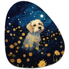 Rimilak Small Mouse Pad 6 Triangle pad（6'' x 7''）, Starry Sky Dog picture