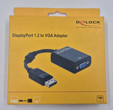 Delock Adapter Displayport 1.2 Male VGA Female Black picture