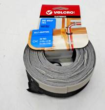 VELCRO Brand Extra Long Reusable Cable Ties 15 Inch Black Gray 30 Pack 94257 picture