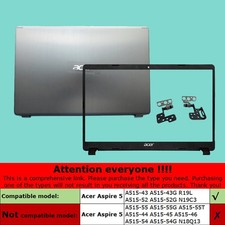 US New For N19C3 Acer Aspire 5 A515-43 A515-52 Back Cover / Front Bezel / Hinge picture