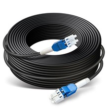 100ft/30m OD-5mm Industrial TPU OS2 LC to LC Outdoor Armored Fiber Cable picture
