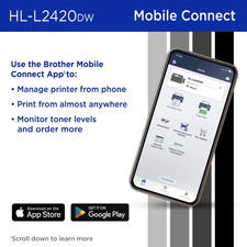 HL-L2420DW Wireless Compact Monochrome Laser Printer with Duplex, Mobile Prin... picture