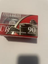 Maxell UR 90 Minute Blank Audio Cassette Tapes Normal Bias 4 Pack SEALED picture