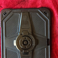 Black Rugged Shockproof Tablet Case Cover with Integrated Rotating Stand picture