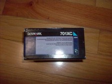 GENUINE LEXMARK EXTRA HI-YLD CYAN TONER CARTRIDGE 701XC CS510 FACTORY SEALED picture