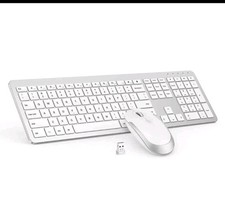 Seenda SK38 2.4G Wireless Keyboard and Mouse Combo White New In Box picture