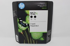 New Genuine HP 952XL Black High Yield Ink Cartridges N9K29BN 2 Pack  4/2028+ picture