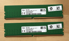 SK Hynix 32GB Kit (2x16GB) DDR5-4800 UDIMM Desktop HP RAM Memory HMCG78MEBUA081N picture