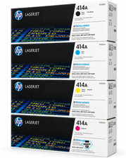 HP 414A Toner Cartridge Set CMYK W2020A W2021A W2022A W2023A Color Combo Pack picture