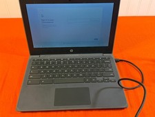 HP Chromebook 11 Laptop School Locked Bad Battery Parts Repair Only AS IS picture