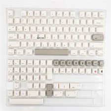 Simple White MA Height PBT Keycaps Apple Style New No Box for Cherry MX Keyboard picture