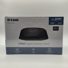 D-Link DGS-1005G 5-Port Gigabit Desktop Ethernet Switch Plug & Play NEW Sealed picture