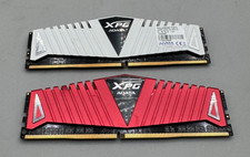Lot Of2 XPG Adata DDR4 16GB 2x8GB PC4 2400R MHz Red/White Gaming Memory Module B picture