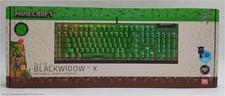 Razer BlackWidowV4 X Gaming Keyboard Green Switch Minecraft Edition SEE DETAILS picture