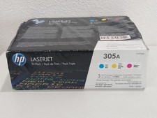 New HP 305A CF370AM Cyan Yellow Magenta LaserJet Toner Cartridge 3-Pack picture