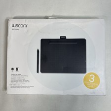 Wacom Intuos Wireless Graphics Tablet 3 Bonus Software Black 10.4