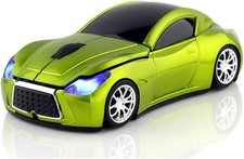 Race Car Mouse Wireless Sports Car Shaped Mouse 2.4Ghz LED Light Shining Surface picture