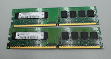 Lot Of 2 Infineon 512MB DDR2 PC2-5300 667MHz HYS64T64000HU-3S-B Desktop RAM B picture