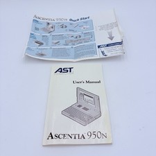 Vintage AST Ascentia 950N User Manual & Quick Start Guide Laptop Notebook picture