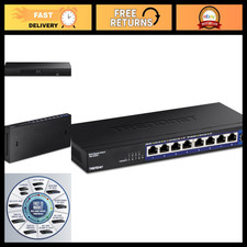 9-Port 2.5G Ethernet Switch, 10G SFP+ Port, 60Gbps Capacity, Fanless, Wall Mount picture