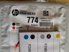 2026 GENUINE HP 774 Matte Black/Chromatic Red PRINTHEAD P2V97A DESIGNJET Z6810 picture