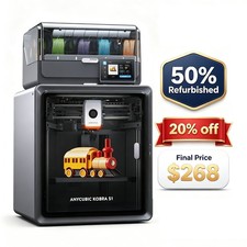✅50% Refurbished ✅ANYCUBIC Kobra S1 Combo 3D Printer Multicolor FDM Printing picture