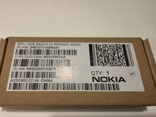 Nokia SFP+ 10GE BX20-D, BiDi Transceiver Module, PN: 3HE12111ABRA01 NEW-OPEN BOX picture