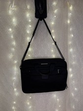 Briggs & Riley @work Laptop Portfolio Briefcase NWOT Black Ballistic Nylon 17