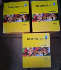 Lot ROSETTA STONE SPANISH Levels 3/4/5 Latin America Version 3 Language Learning picture