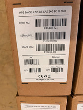 HPE 960GB 2.5in SAS 24G BC RI Internal SSD P40470-B21 / P26289-001 picture