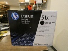 Q7551XD HP LaserJet Dual Pack (51X) Black High Volume Toner New OEM Genuine picture
